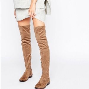 Gray Aldo Over the knee boots